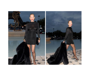 Kate Moss pokazala zanosnu figuru u maloj crnoj haljini